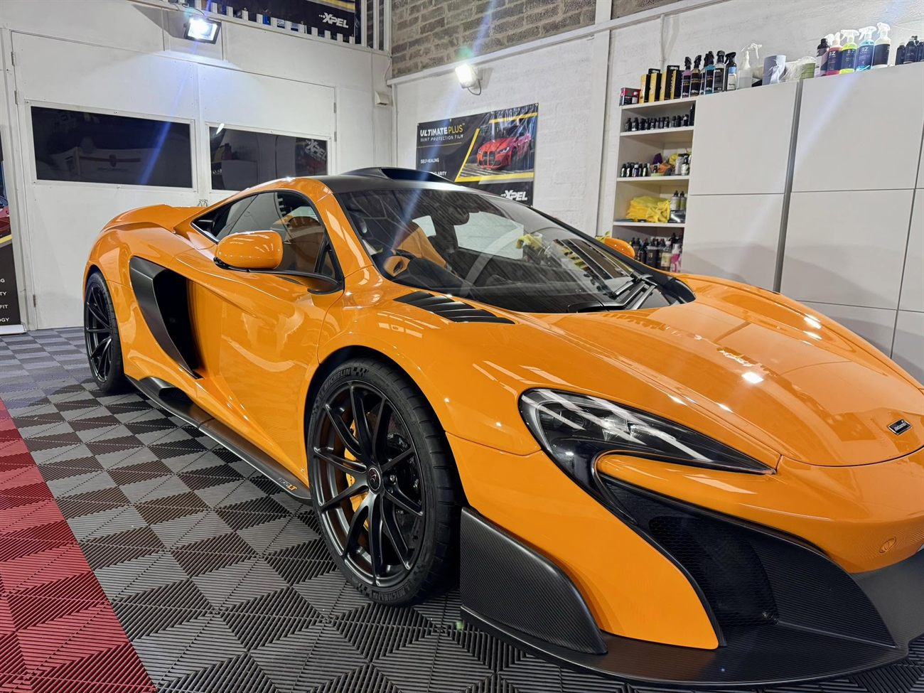 A McLaren detailed and protected at DC Valeting's studio in Braddan, Isle of Man